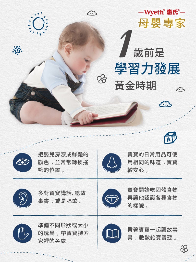 1歲前是學習力發展的黃金時期