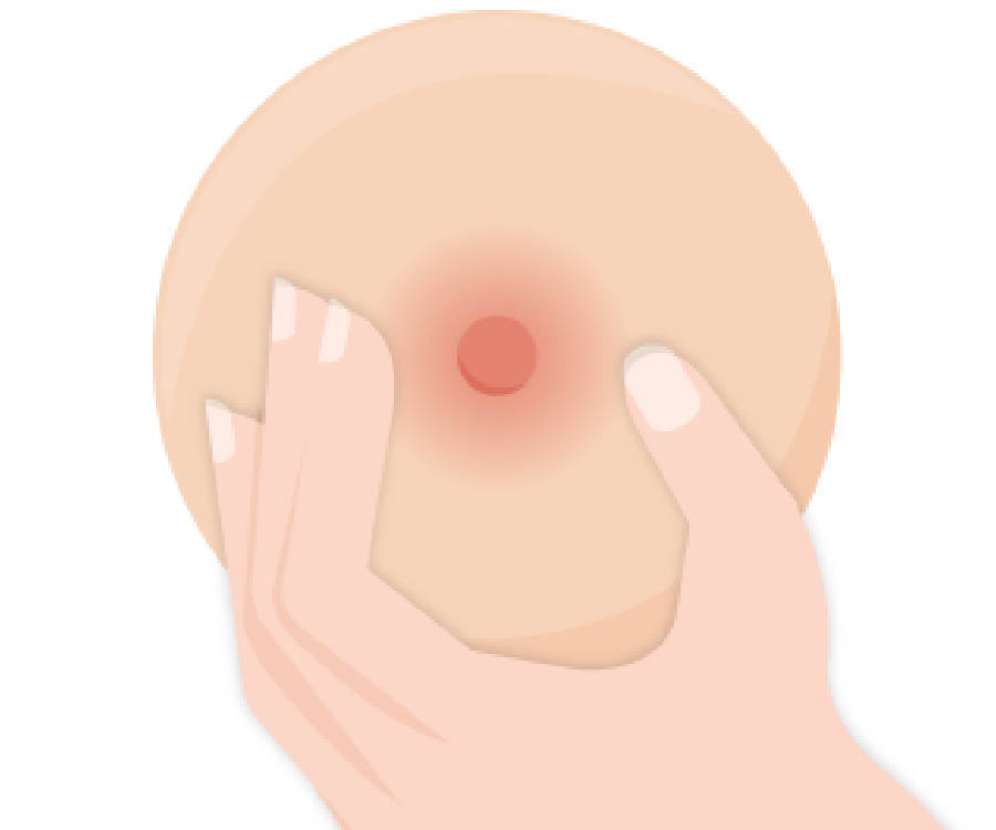 前段奶:指乳暈範圍