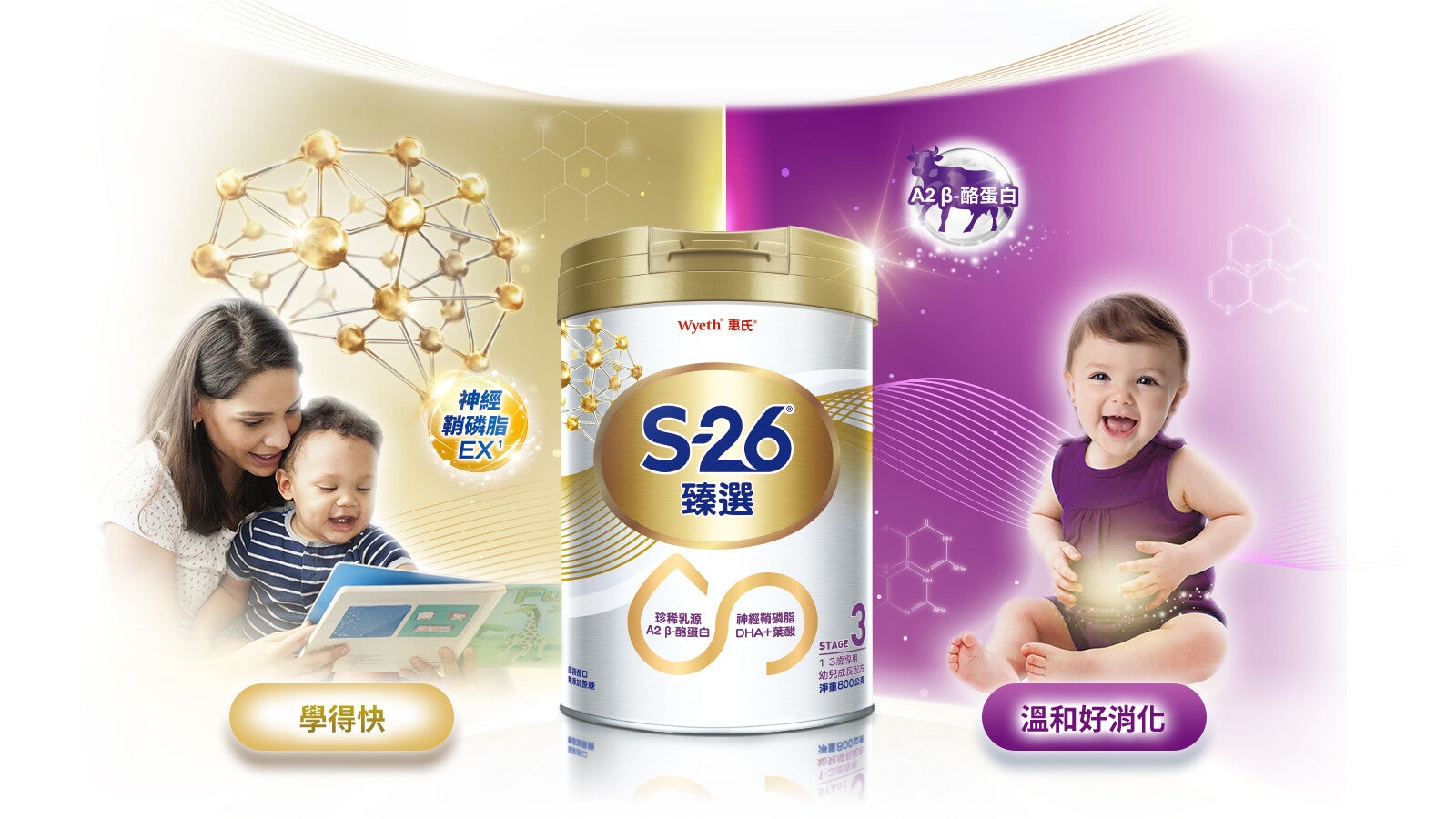 滿足寶寶 學習力 x 好消化 兩大需求