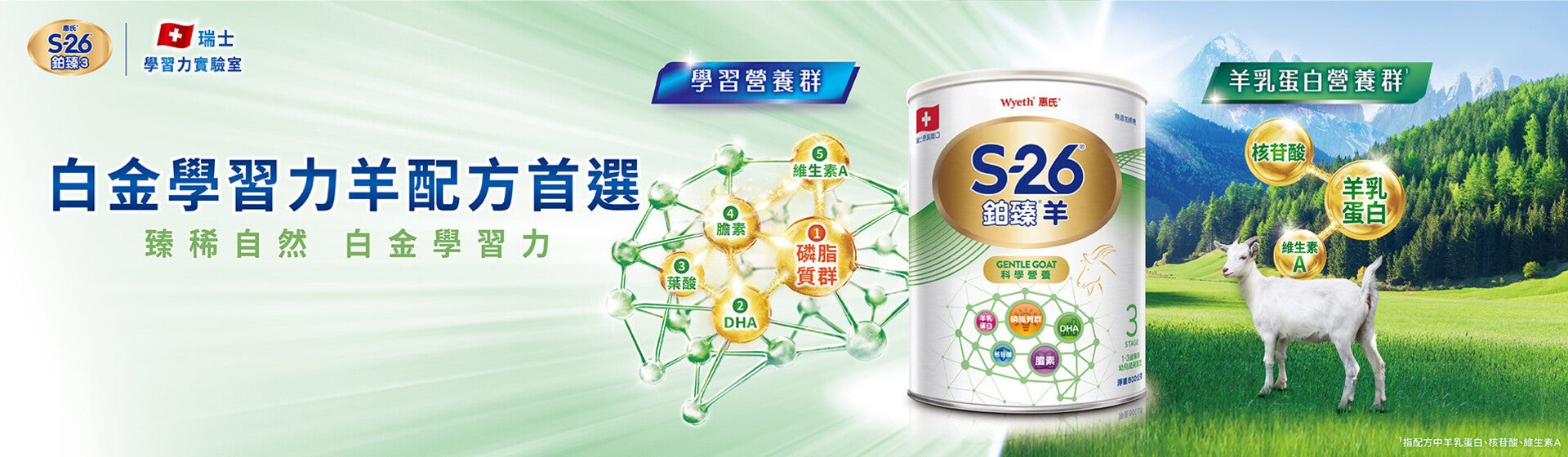 白金學習力 羊奶首選 臻稀自然 白金學習力
